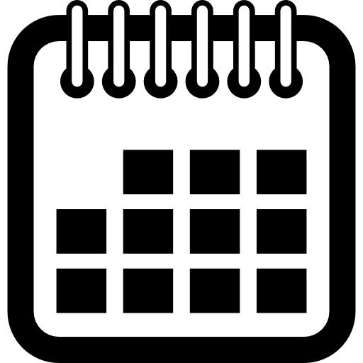 Calendar spring and squares interface symbol - Free interface icons