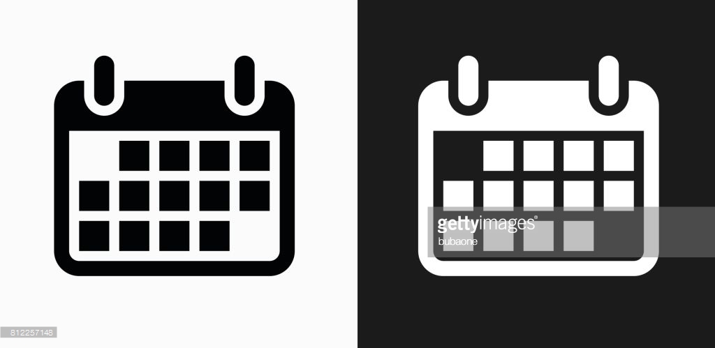 White month calendar icon Stock image and royalty-free vector 