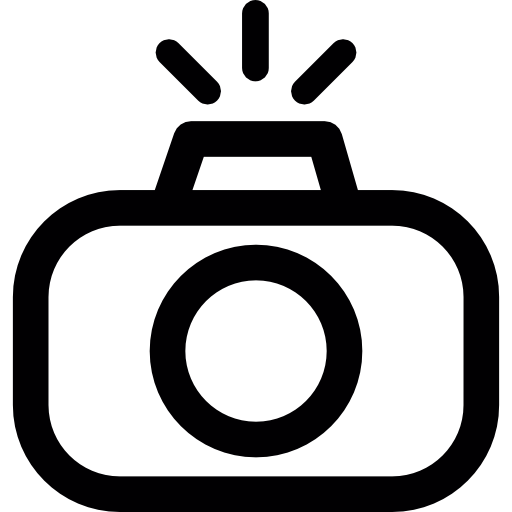 Clock, wifi and stars icons. Photo camera icon. Flash light and 