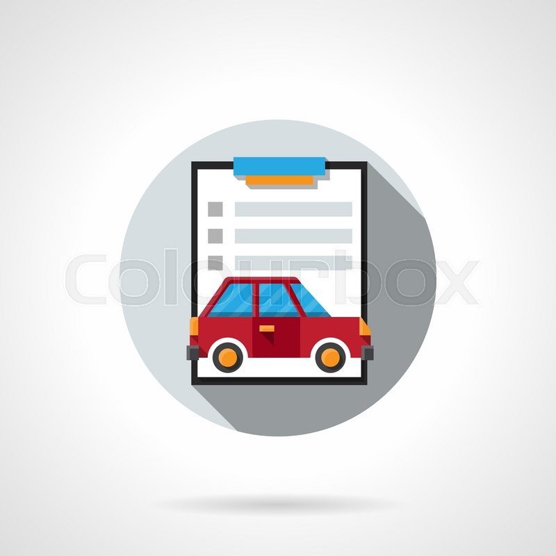 Car Insurance Flat Icon stock vector. Illustration of illustration 