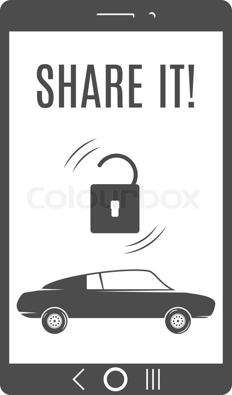 Car Sharing Icon Vector Illustration Stock Vector 739677376 