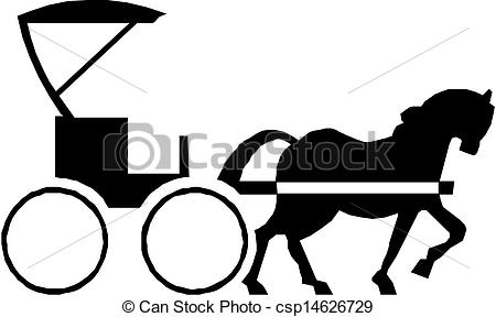 Horse equine carriage icon Royalty Free Vector Image