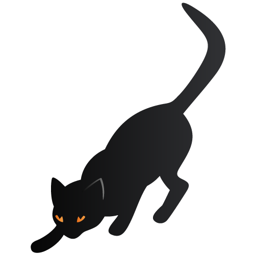 halloween scary black cat icon  Free Icons Download