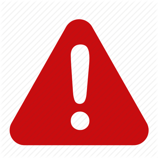 Red warning icon - Free red warning icons