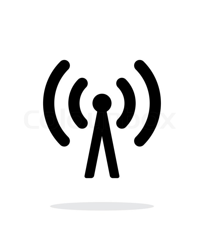 Cell phone tower icon. Wireless technology. Vector illustration 