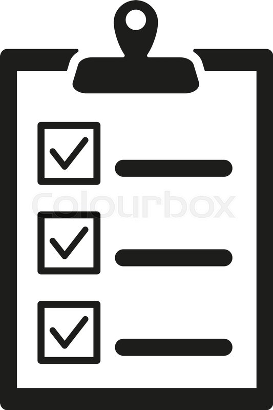 Checklist Vector Icon Check Mark Icon Stock Vector 776817508 