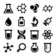 60 chemistry icon packs - Vector icon packs - SVG, PSD, PNG, EPS 