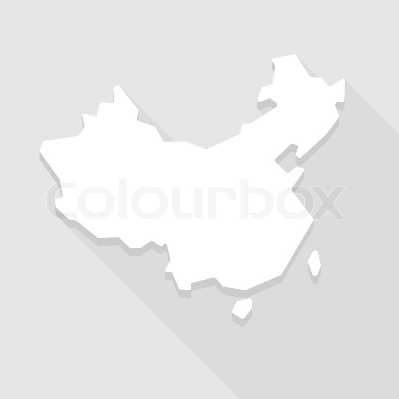 China Map National Flag Icon Stock Vector 615201227 - 