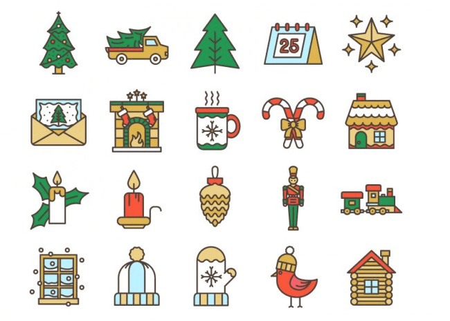 Christmas Icons (Full Set - Free download) by Daniele De Santis 