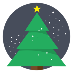 Christmas tree icon isometric 3d style Royalty Free Vector