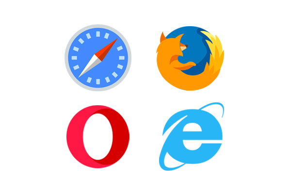 Google Chrome logo filled with white colour - Free logo icons