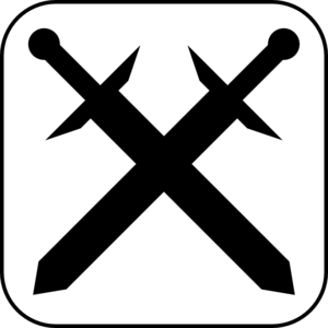 Sword clash icon | Game-icons.net