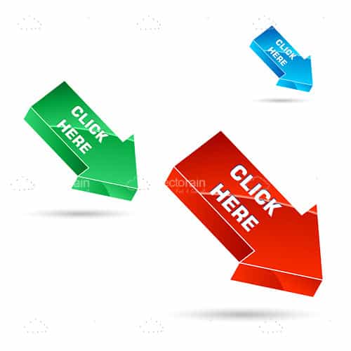 Click Here Web Download Icon Stock Illustration - Illustration of 