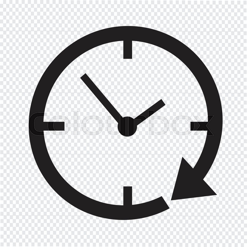 Clock of circular shape at two o clock Icons | Free Download