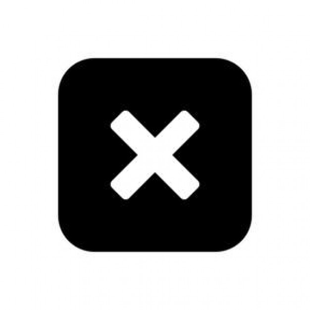 X close icon. Internet button on white background Stock Photo 