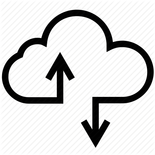 Cloud data distribution symbol Icons | Free Download