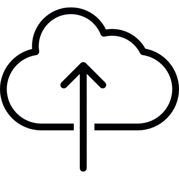 Vector illustration of cloud upload icon  Stock Vector  gwisl 