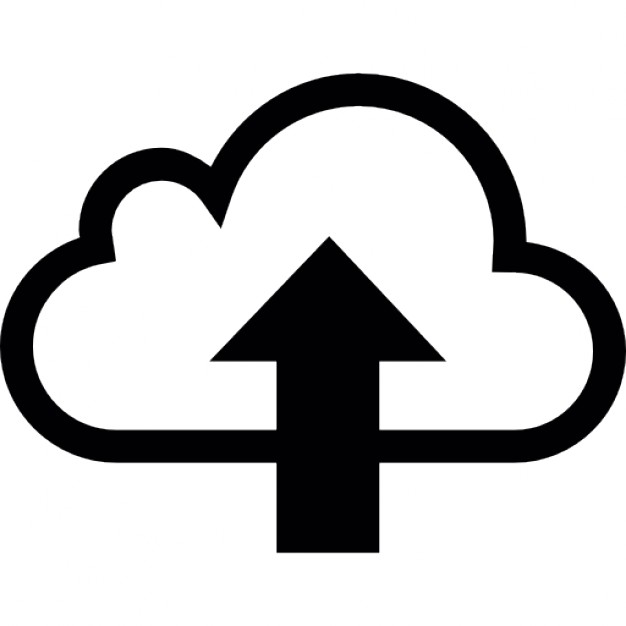 SVG Cloud and Upload Icon
