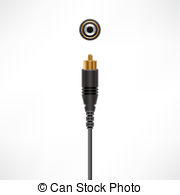 Coaxial Cable Icon Vector Illustration Stock Vector 736405894 