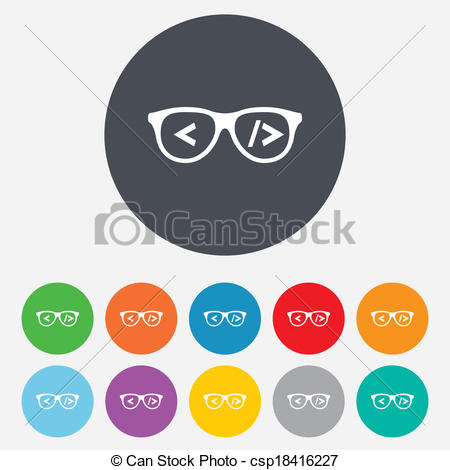 Coder Tester Icons Programmer Quality Assurance Stock Vector 