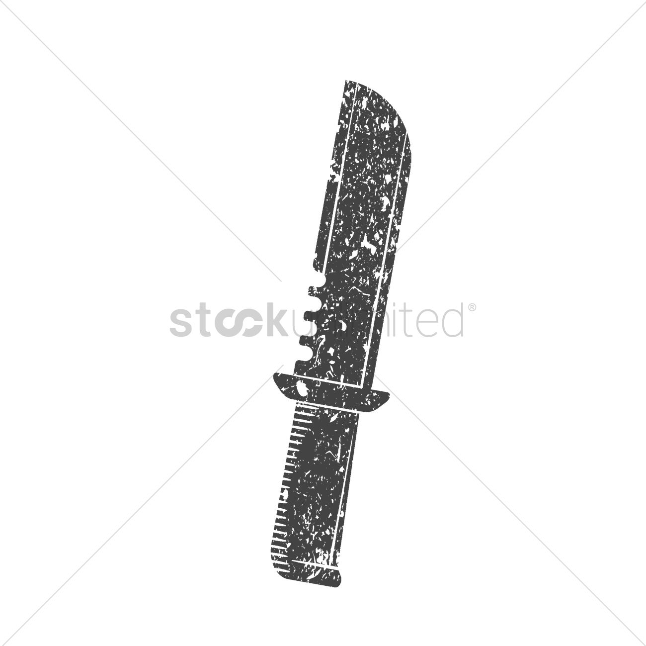 Military Combat Knife Icon Monochrome Arms Stock Vector 583811668 