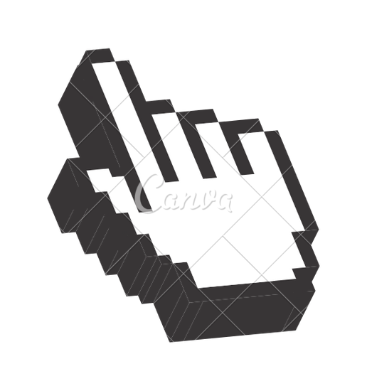 Computer Hand Icon  