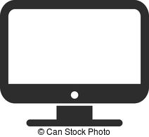 Computer Icon Isolated Pc Monitor Computer Stock Vector 771698857 