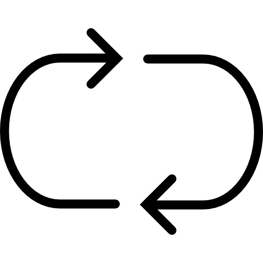 Connecting rotated left and right arrows - Free arrows icons