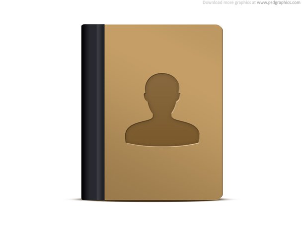 contacts, Agenda, notepad, phone book icon