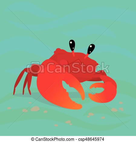 Cool Crab Cartoon Pictures Cute Stock Vector 204565543 