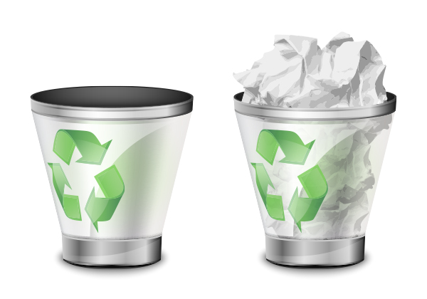 18 Black Recycle Bin Icon Full Images - Full Recycle Bin Icon 