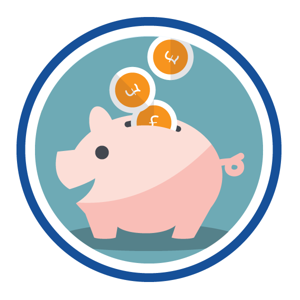 Bank, broken, cracked, finance, money, piggy, savings icon | Icon 