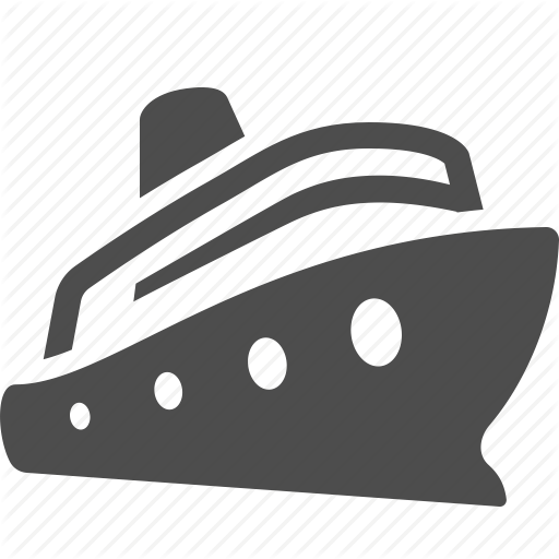 Cruise Ship Icon On Black And White Vector Backgrounds Vector Art 