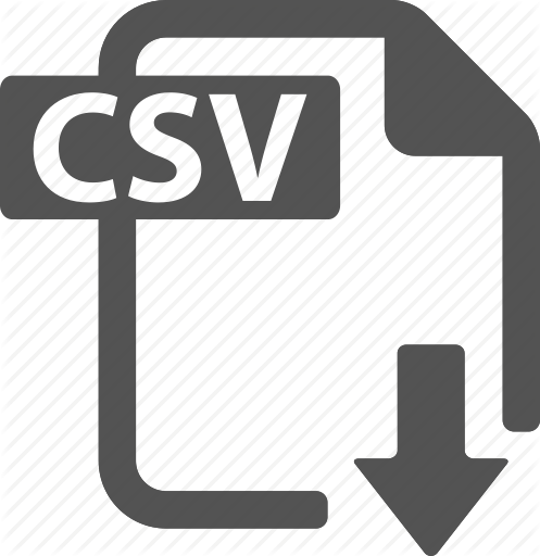 CSV file variant with graphs - Free interface icons