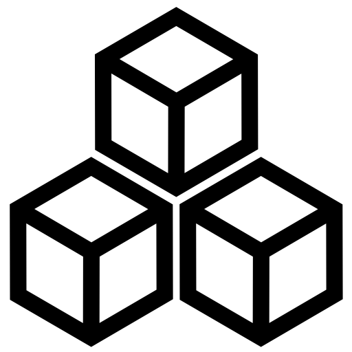 3d, block, box, cube, data, database, registry, rubiks cube icon 