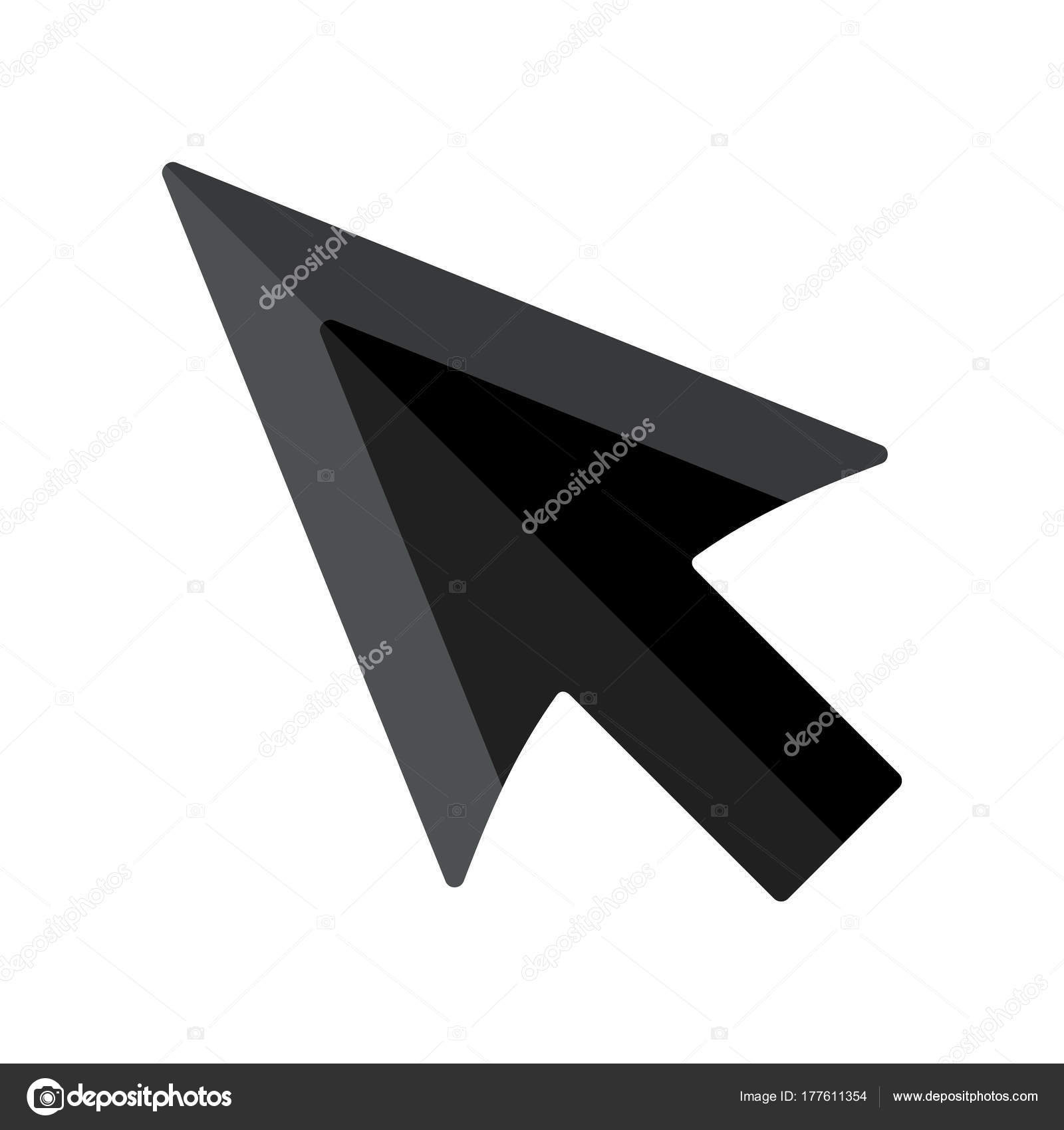 Vector arrow icon. Arrow abstract logo template. Up arrow, cursor 