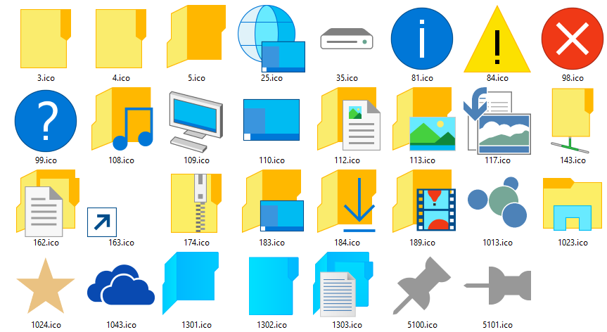 Windows 10 Custom Folder Icons by davidvkimball 