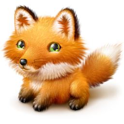 Cute fox icon stock vector. Illustration of heart, graphic - 79899580