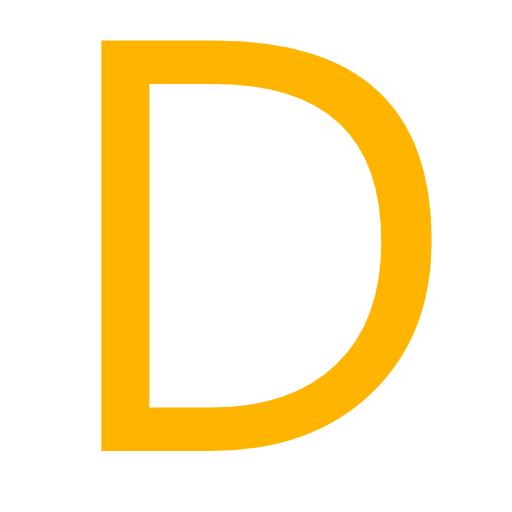 Letter D black Icon | Multipurpose Alphabet Iconset | Supratim Nayak