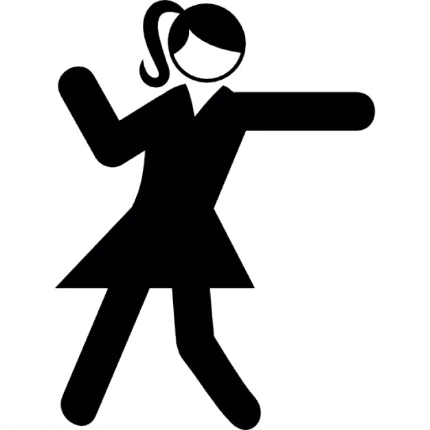 People fitness dancing icon Royalty Free Vector Image