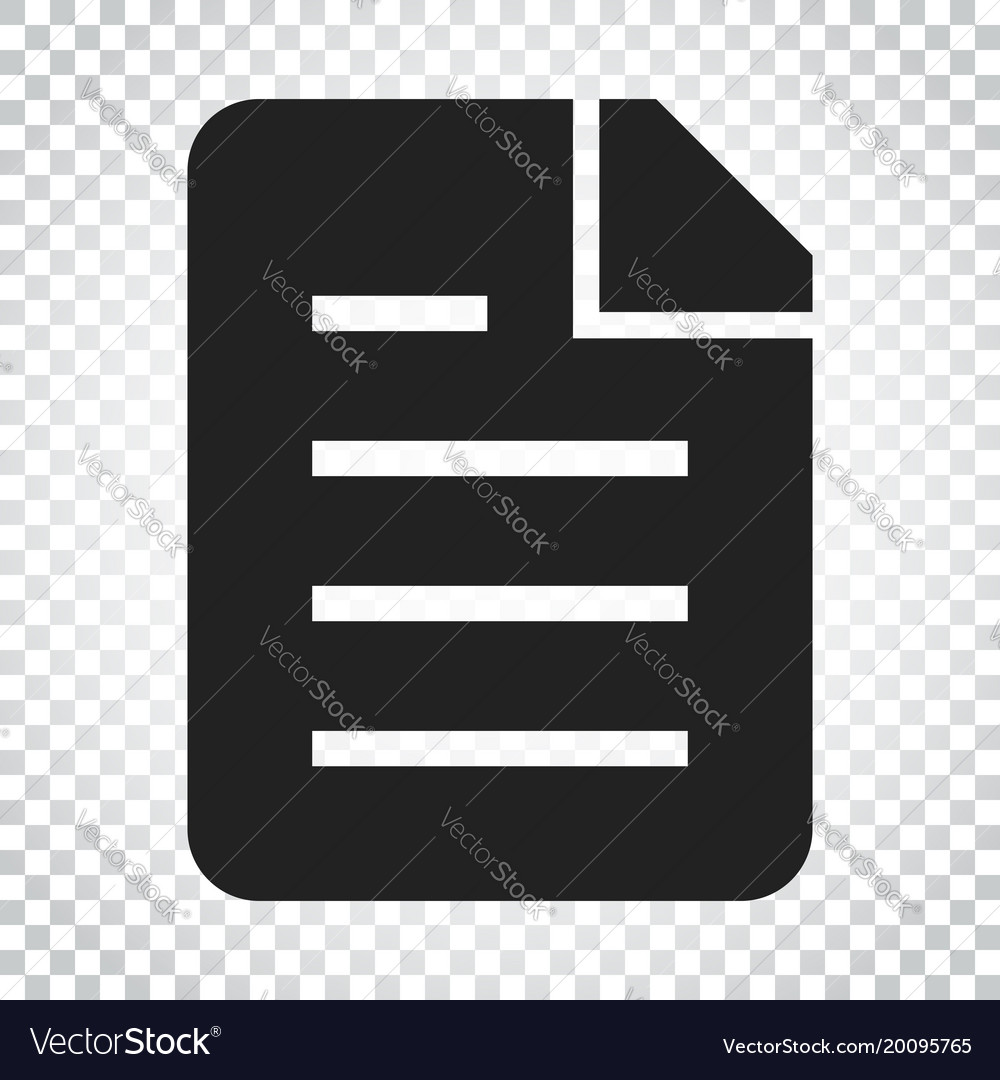 Piece Of Paper Icon. Document Data Archive Office And Information 