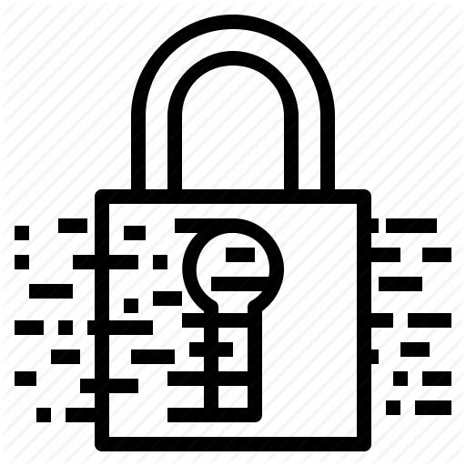 White data encryption icon - Free white database icons