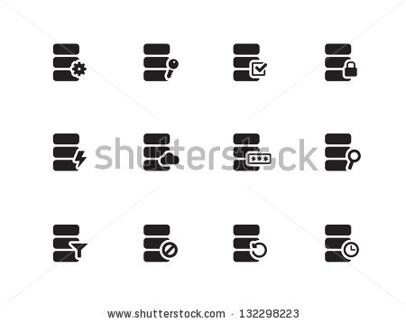 Database Vector Icon Stock Vector 546044935 - 