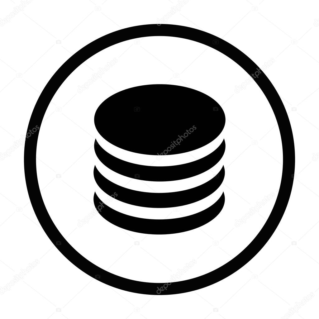 Server and database icon Royalty Free Vector Image