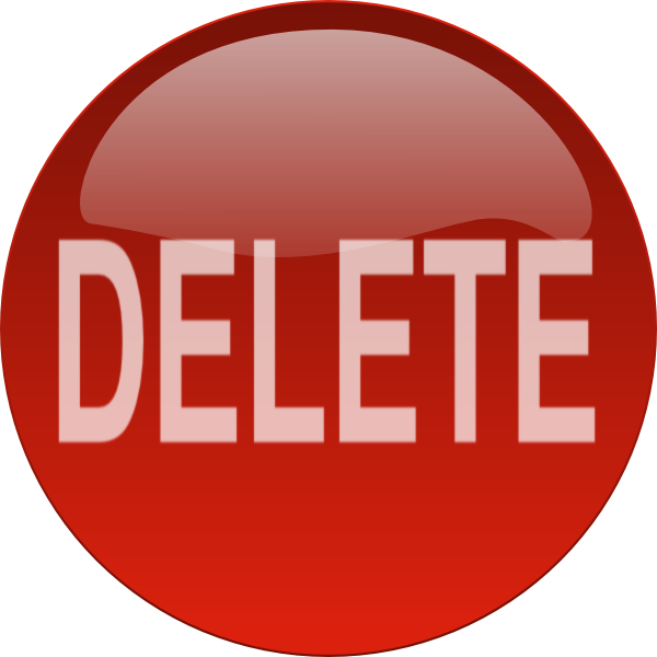 White delete icon - Free white delete icons