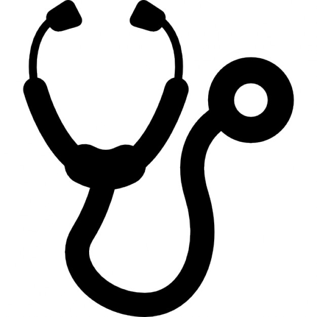 Medical diagnostics icon. Stethoscope and diagnose healthcare 