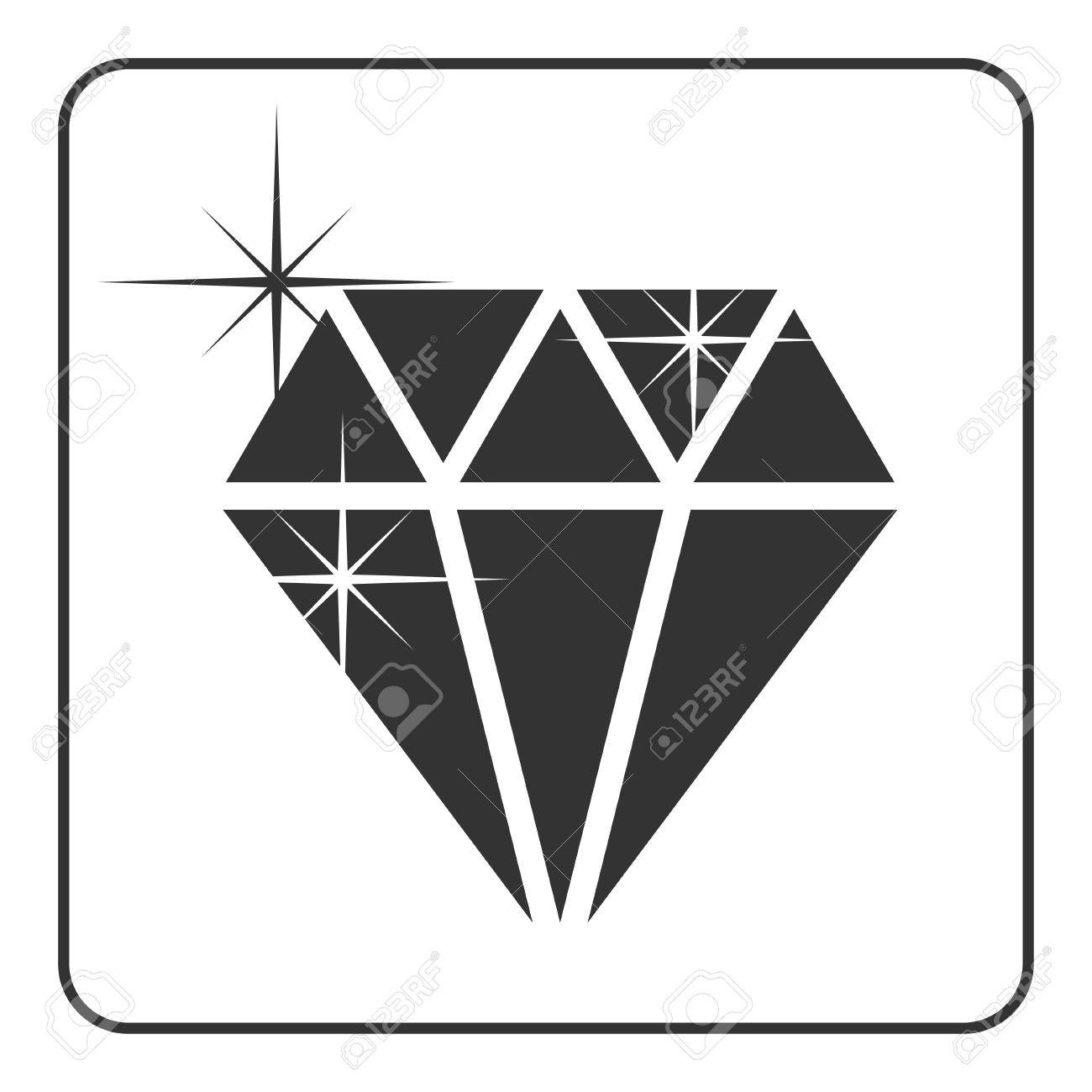 Diamond Icon Vector Simple Flat Symbol Stock Vector 363713021 