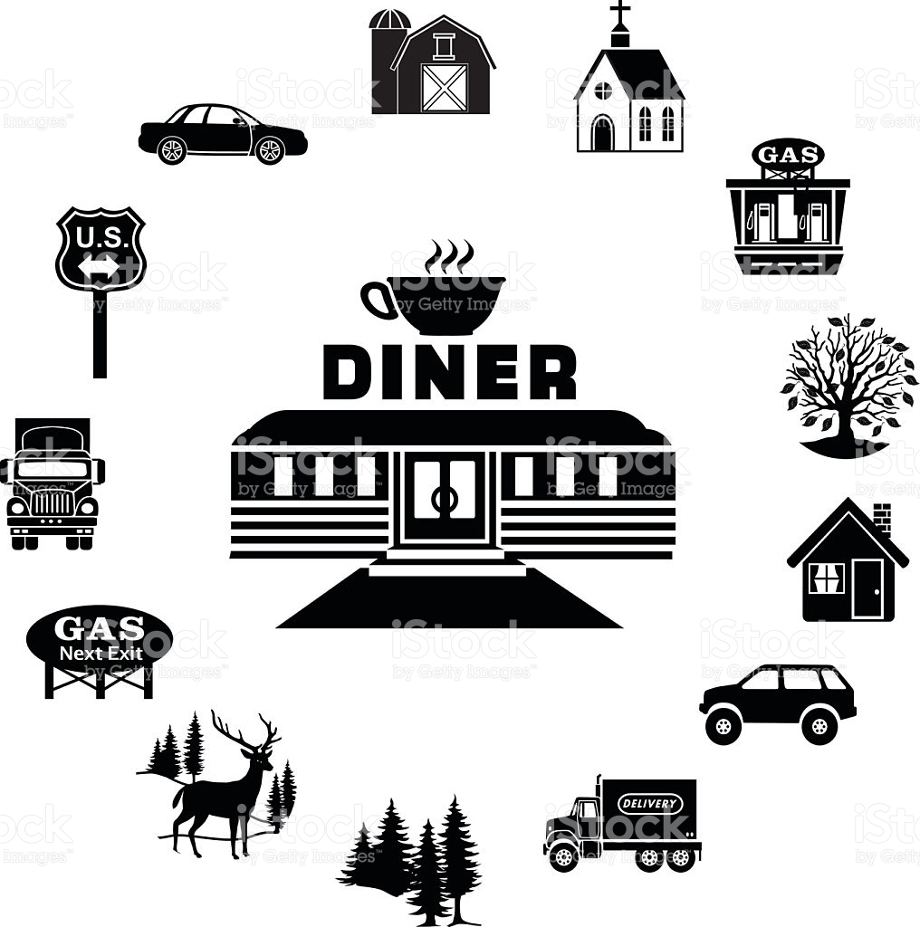 Diner Icon Set Vector Art | Getty Images