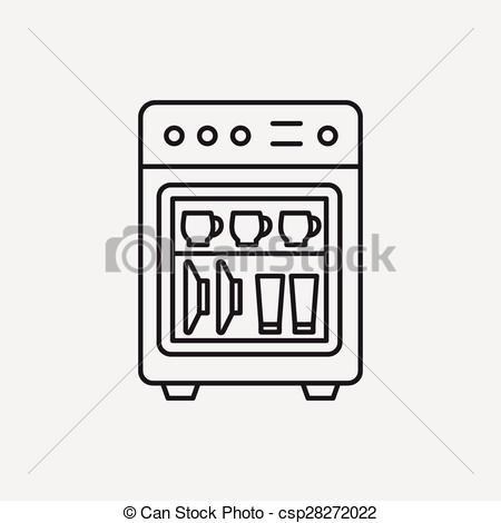 Hotel Icon Room Has Dishwasher Clip Art at  - vector clip 