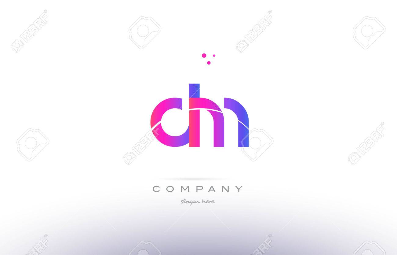 dm d m black white grey alphabet letter logo icon combination 